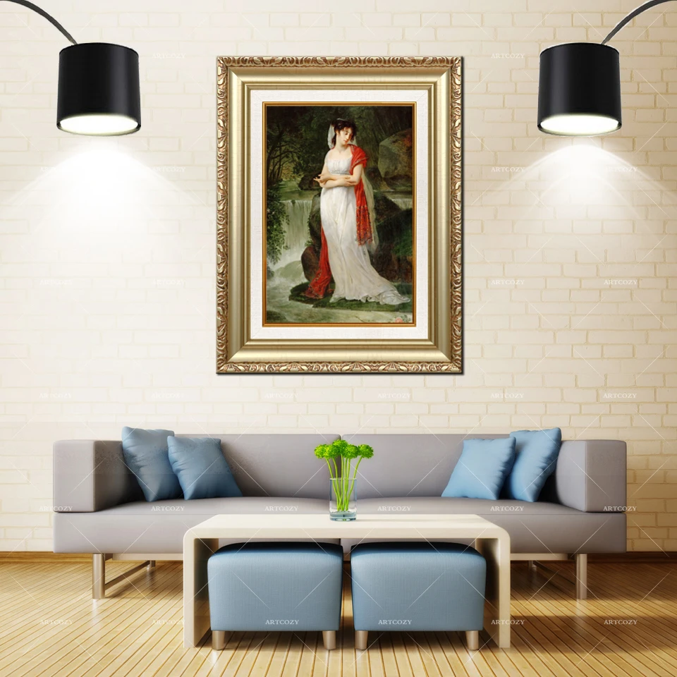 

Artcozy Golden Frame Abstract antoine jean gros paintings Waterproof Canvas Painting