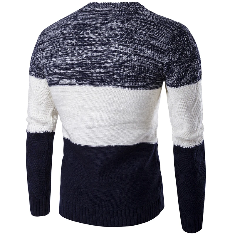 Свитер Для мужчин 2019 Новые мужские свитера поступление Повседневный пуловер Для мужчин осень o-образным вырезом градиент Цвет качество