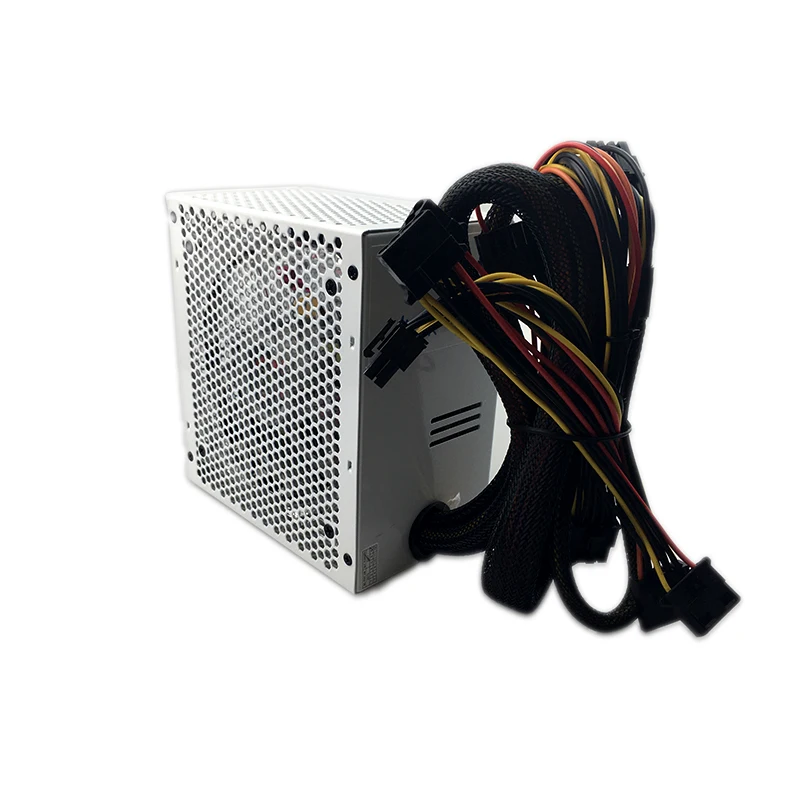 Тихий 700W 12V ПК Питание 700 Вт 24pin ATX компьютерный Питание PSU 700W компьютерных игр Мощность с 7 Красочный Светодиодный светильник Макс 850W