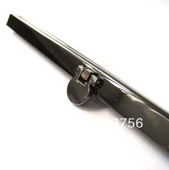 

19cm Long Dark Silver Purse Frame, Clutch Bag Frame