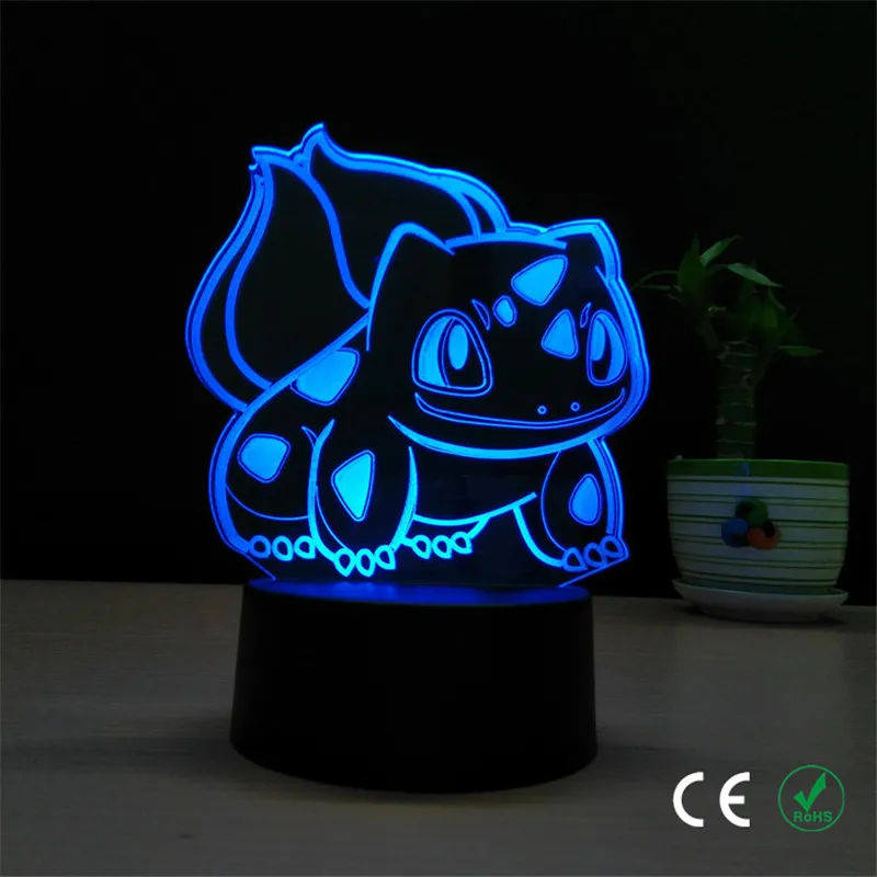 

The new digital baby cute frog seeds 3 d light LED visual light Romantic birthday gift table lamp