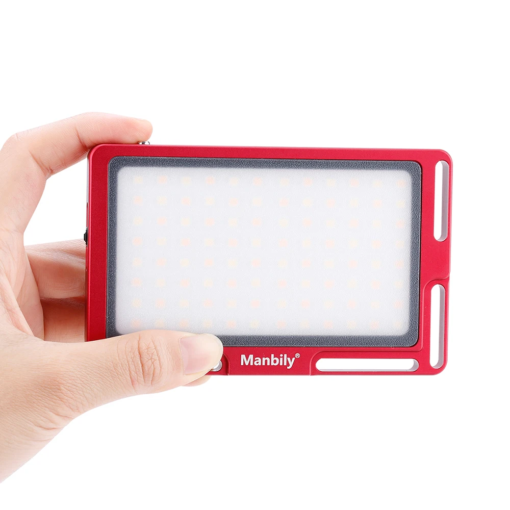 Manbily MFL-06/MFL-03 Luz de vídeo LED Vlog 180 LED foto estudio LED llenar iluminación 3500 K-5700 K para Canon Nikon Sony DSLR cámaras - 5