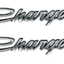 50 шт-хромированный классический скрипт подходит для зарядки Эмблема/Бейдж/логотип