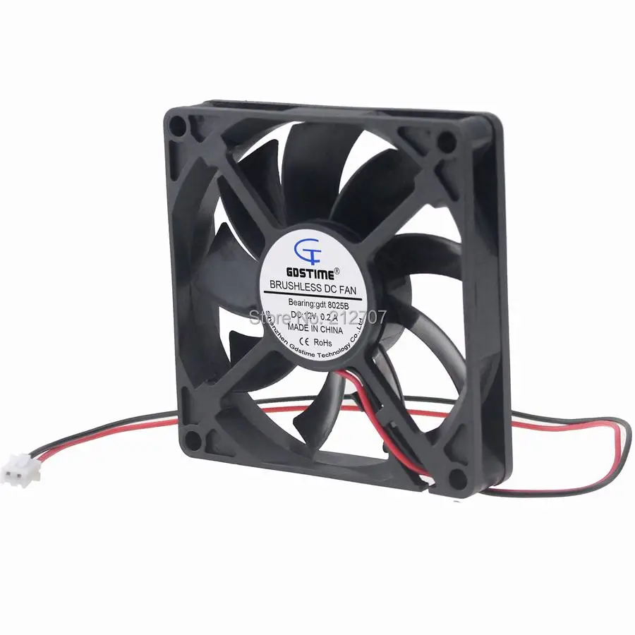 80mm 12v ball bearing fan 12