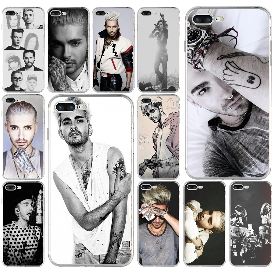 

Tom Kaulitz Bill Kaulitz Tokio Hotel Soft TPU Silicone Cover Case For Apple iPhone5 5s se 6 6s 7 8 plus x xr xs max coque
