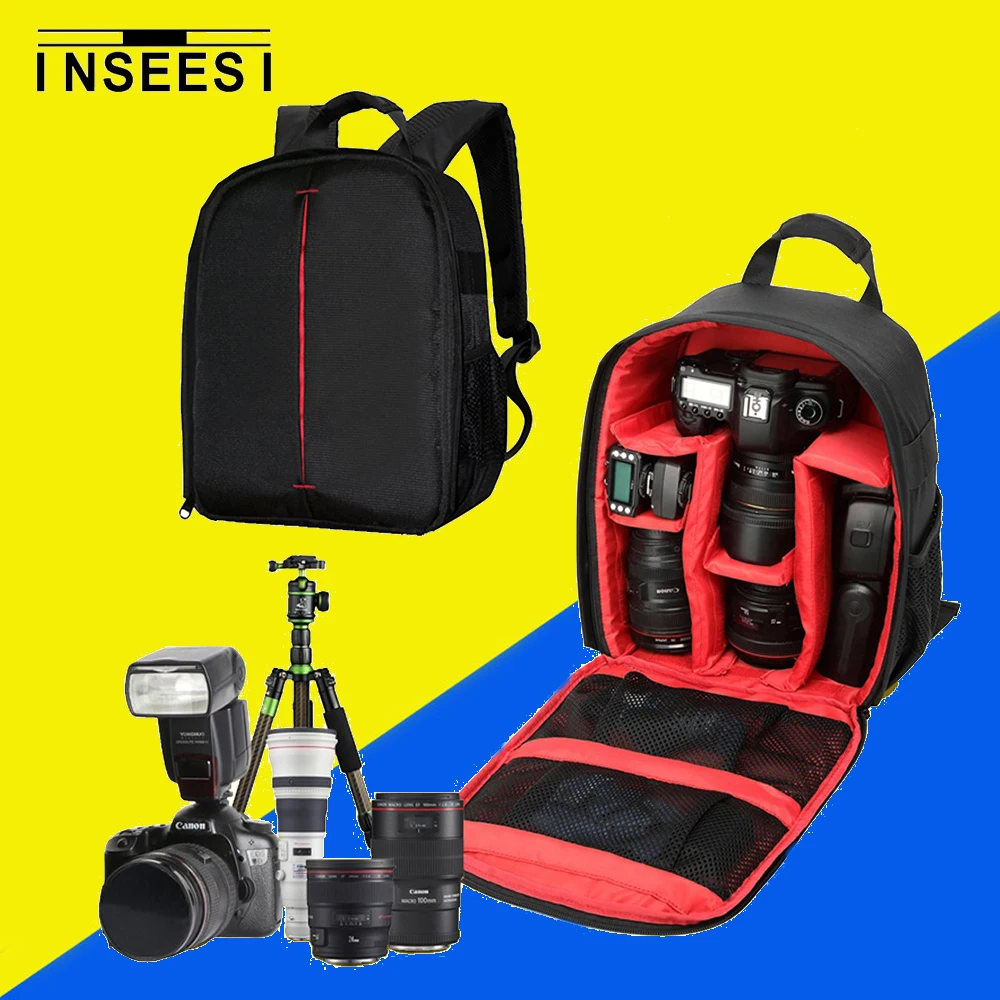 Camera Dslr Camera Bag Pattern universal camera dslr bag waterproof new pattern small compact backpack video photo bags for d3200 d7100 in ca