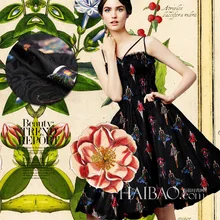 Модный женский жаккардовый Гобелен атласная Модная ткань для платья DIY tissu au meter Яркая Ткань