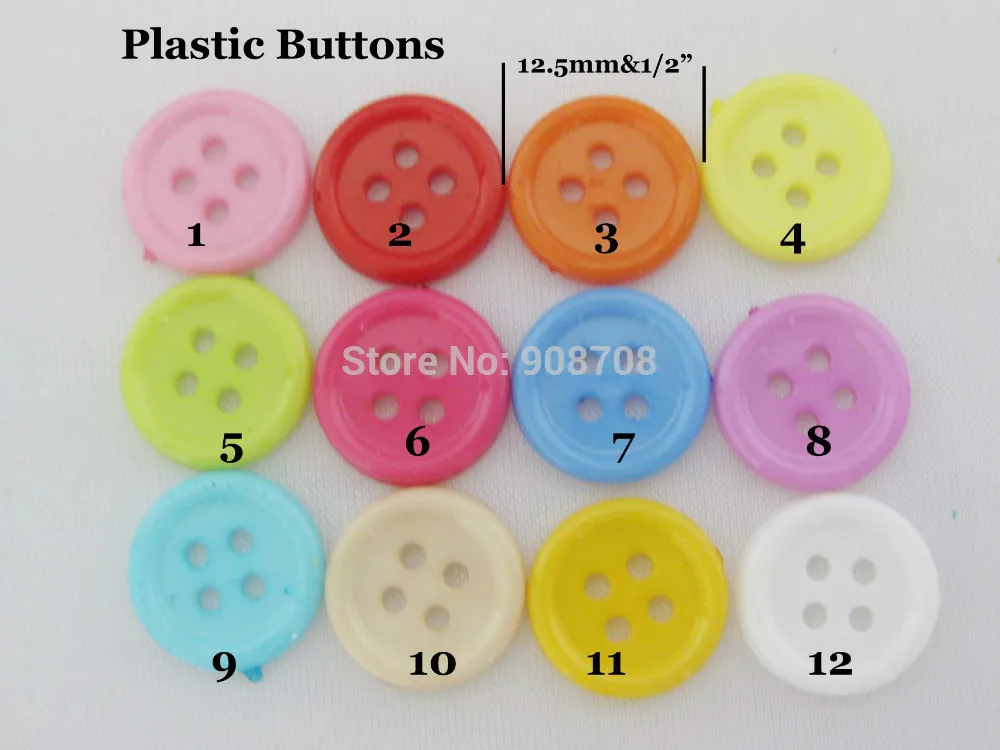 120 шт Разноцветные Пластиковые Кнопки для рукоделия скрапбукинга украшения 6 размеров доступны DIY Швейные принадлежности