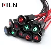 12mm Waterproof Lamp FILN 12V LED Car Boat LED Warning Dashboard Signal Lights Instrument Pilot light Black Chrome finished ► Photo 3/5