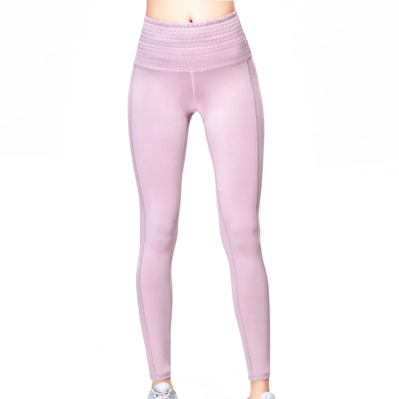 

Lanbaosi Women 4 Solid Colors High Waist Yoga Pants Super Soft Leggings Breathable Fitness Sexy Girl Tights