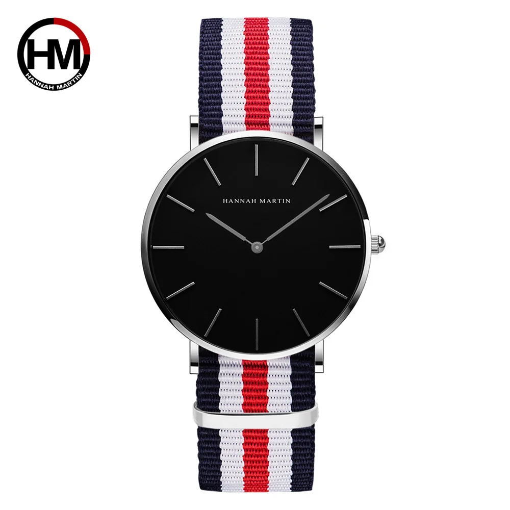 Relogio Masculino мужские часы лучший бренд класса люкс Мужские кварцевые наручные часы 40 мм Япония Move Мужские t HANNAH Martin reloj часы - Цвет: CH02-Y1