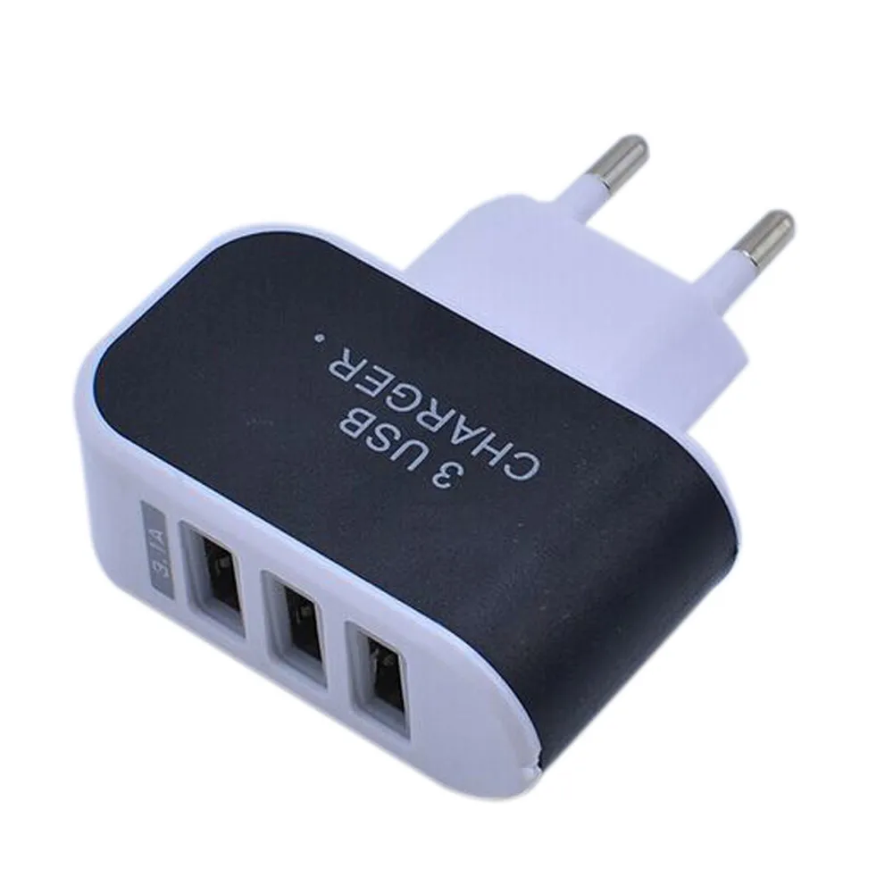 Карамельный цвет 3.1A 3USB порт для дома путешествия AC настенное зарядное устройство адаптер USB зарядное устройство для ЕС мобильного телефона планшета xiaomi микро кабель