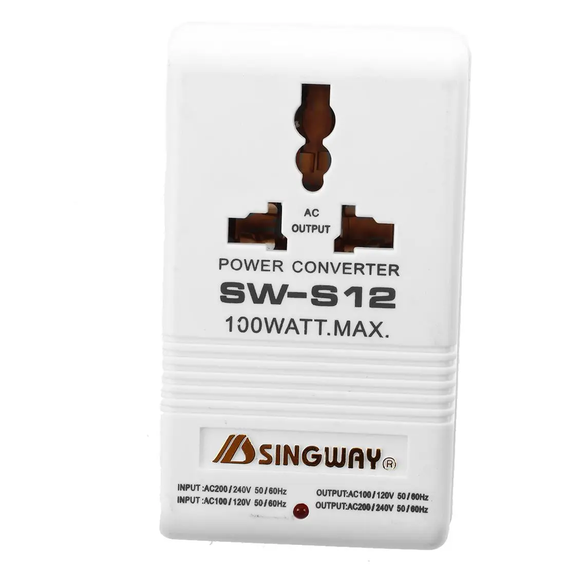 

SINGWAY 100W 110V/120V to 220V/240V Step-Up&Down Voltage Converter Transformer Travel White