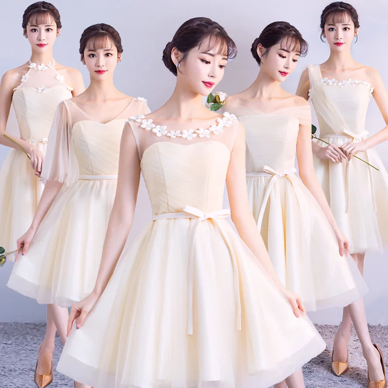 champagne bridesmaid dresses