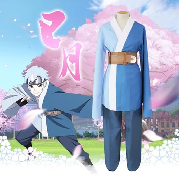 

Boruto Naruto The Movie Shippuden Mitsuki Cosplay Costume Kimono Suit For Halloween Coat Pants Set