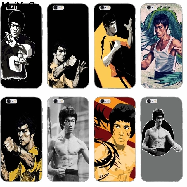 MaiYaCa Брюс Ли для iPhone 4S SE 5C 5S 5 6 6S 7 8 Plus X XR XS MAX чехлы телефонов прозрачные мягкие из