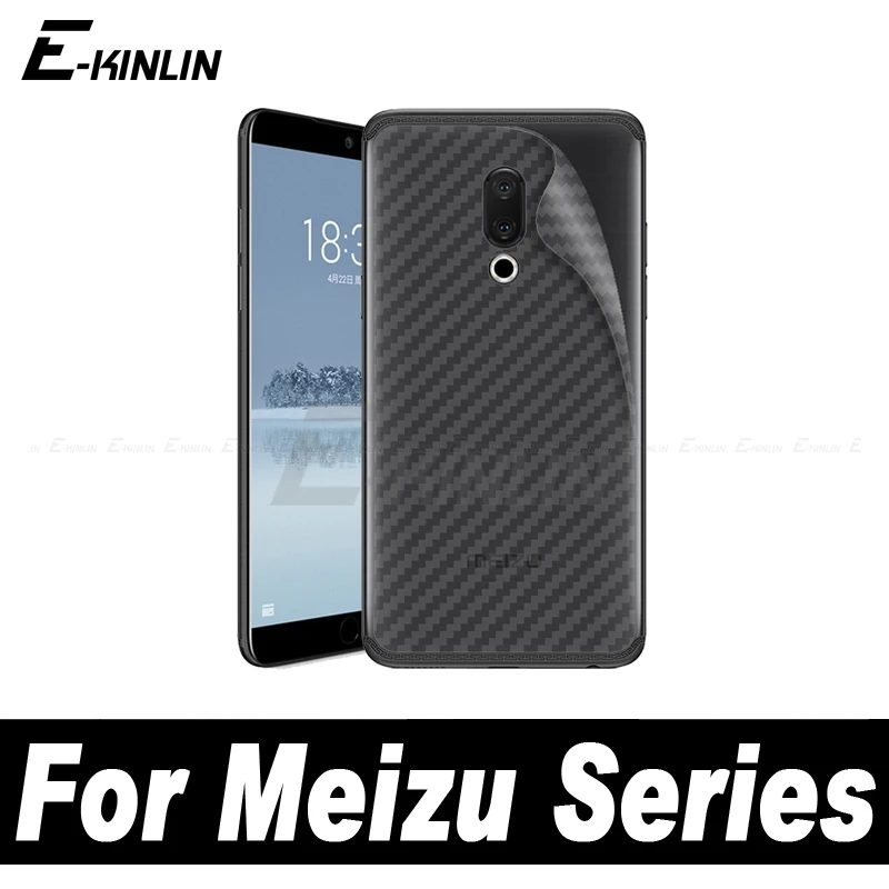 Мягкая 3D задняя крышка из углеродного волокна защитная пленка для MeiZu X8 17 16Xs 16S Pro 16