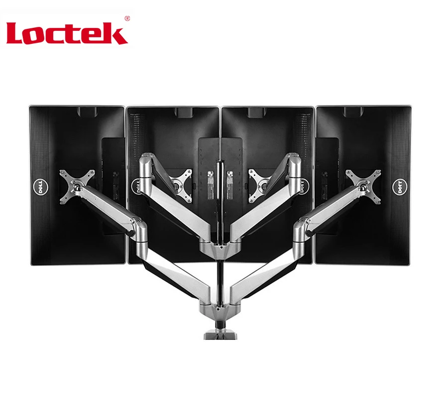Loctek D7q Quadarm Desk Monitor Mount 10"24" Monitor Holder Mount Gas