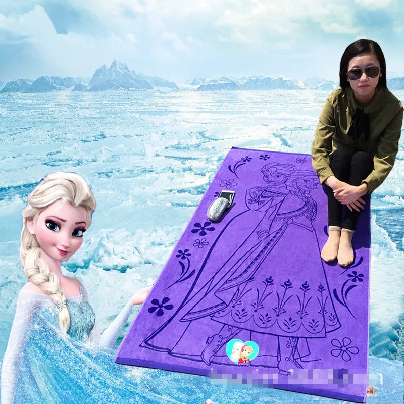 

Disney Elsa Princess Queen Frozen Gauze newborn and Baby Bath Towel 100% cotton Child beach towel Girl's gift gifts 160x85cm