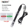 Yieryi Ph Replacement Probe Aquarium Hydroponic Laboratory Electrode Ph Meter Potential Test BNC Q9 Connector 1.2/3M Wire Probe 1