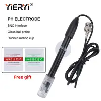 Yieryi Ph Replacement Probe Aquarium Hydroponic Laboratory Electrode Ph Meter Potential Test BNC Q9 Connector 1.2/3M Wire Probe 1