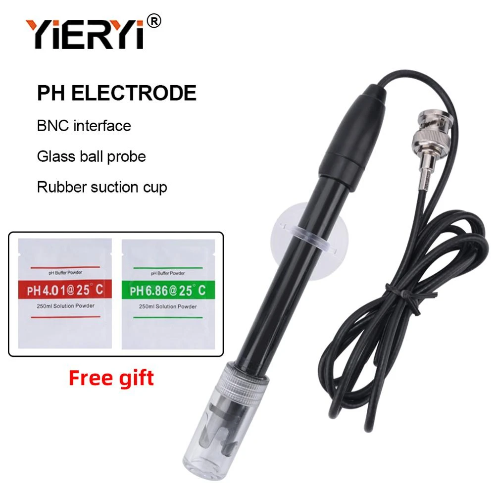 yieryi ph Replacement Probe Aquarium Hydroponic Laboratory Electrode ph Meter Potential Test BNC Q9 Connector best digital tape measure