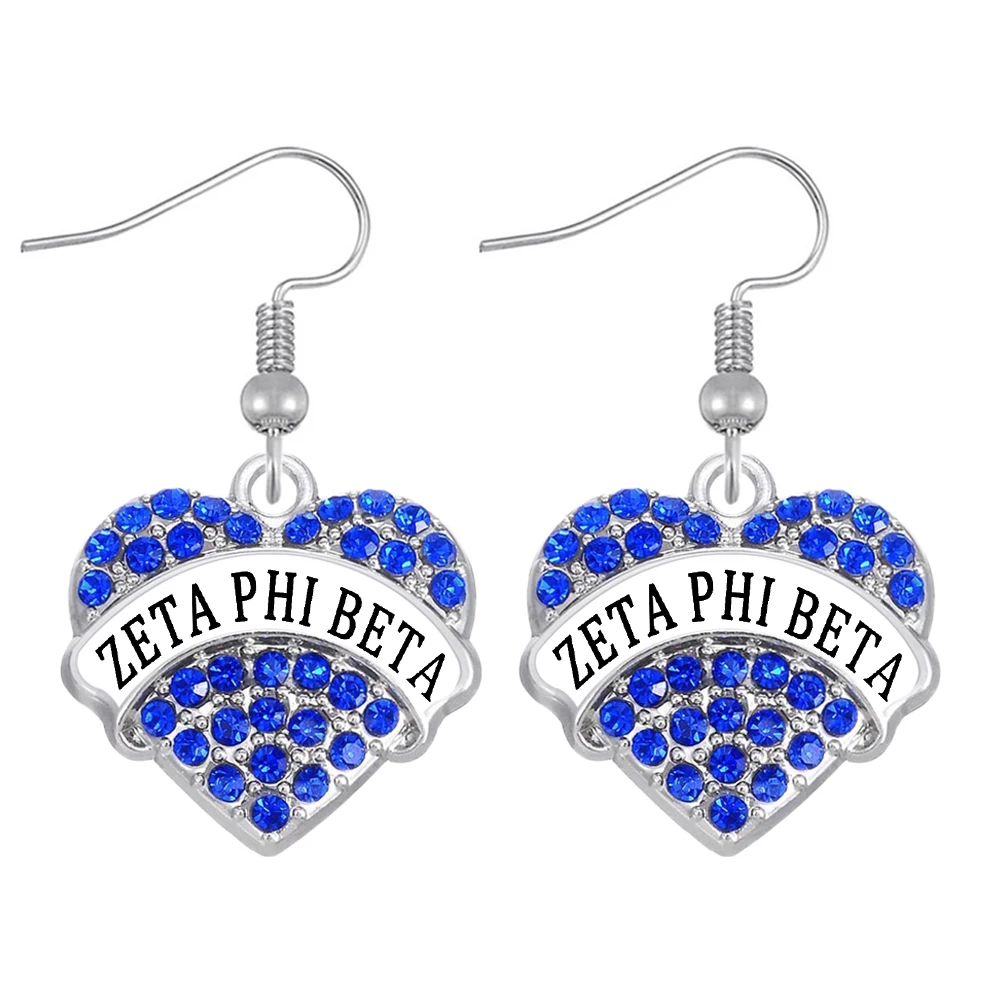 Популярные университетские греческие общества sorority ZETA PHI BETA Ювелирные серьги