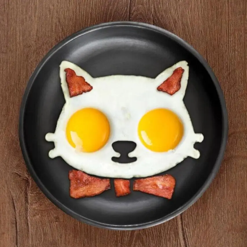 

Kitchen Silicone Cat Egg Shaper Cat Fried Eggs Mould Cute Interesting Mould Omelette device Cooking Tool kitchen tools Mould