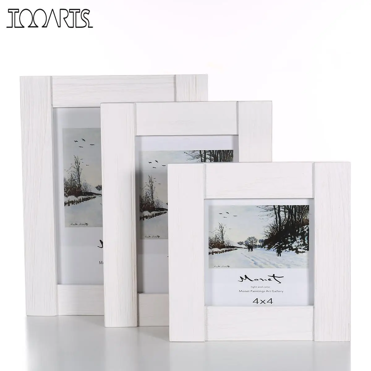 Wood photo frame Real Glass Display Picture Framework Table Top Desktop