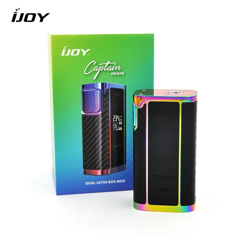 

Original IJOY Captain 234W PD270 TC Box Mod electronic cigarette mod vape kit with 20700 battery Firmware Upgradable