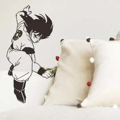 Japanese anime Dragon Ball Monkey Wall Stickers Children's Room arcade cafe decorative wall stickers | Дом и сад