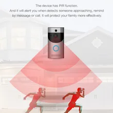 Инфракрасный ночное видение Wi Fi беспроводной безопасности Smart дверные звонки Smart визуальный домофон запись удаленного домашний мониторинг