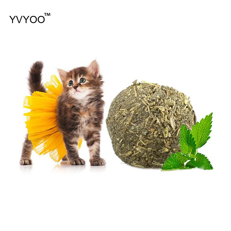 Yvyoo зоотоваров кошка мяч Играем игрушки из кошачьей мяты 20 г котенок Домашние