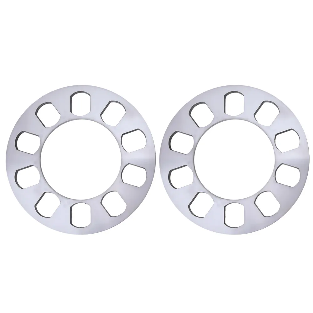 Image 2 PCS Silverr Auto Aluminum Alloy Wheel Spacer Gasket 5 hole 5mm CLSK