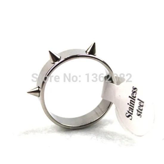 Крутые мужские женские кольца в стиле панк серебряного цвета из нержавеющей стали шипованные конусные кольца заклепки подарок YR46