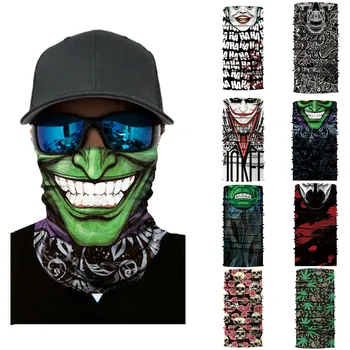 

Cycling Motorcycle Head Scarf Neck Warmer Skull Face Mask Ski Balaclava Headband Mask Scary halloween Face Shield Outdoor