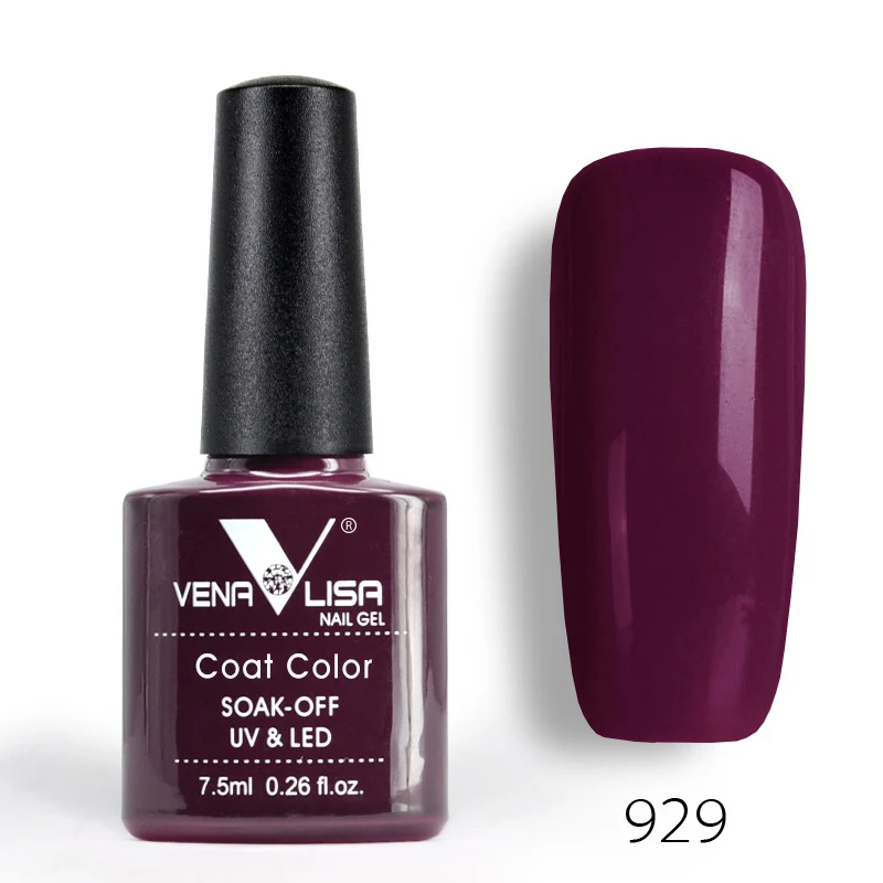 Venalisa, Цветной Гель-лак для ногтей, CANNI, маникюрный завод, новые продукты, 7,5 мл, лак для ногтей, Led& UV, замачиваемый Цветной Гель-лак - Цвет: 929
