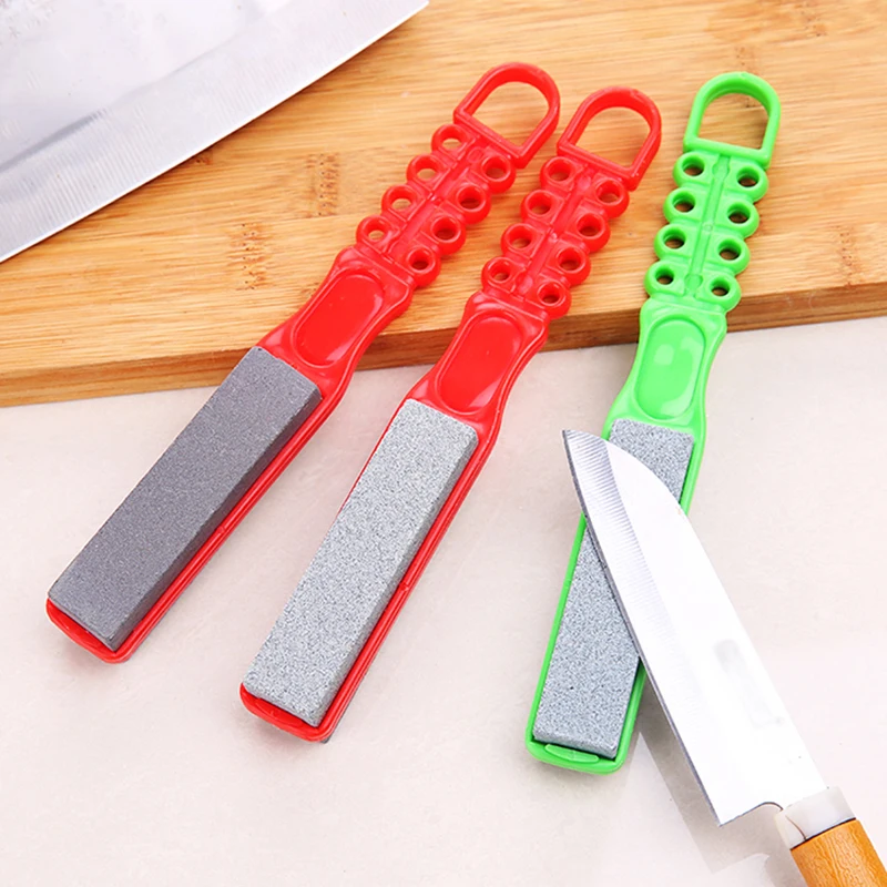 

Multi-Functional Knife Sharpener Stainless Steel Knife Sharpening Stone Steel Diamond Sharpener Kitchen Tools Color Random GHMY