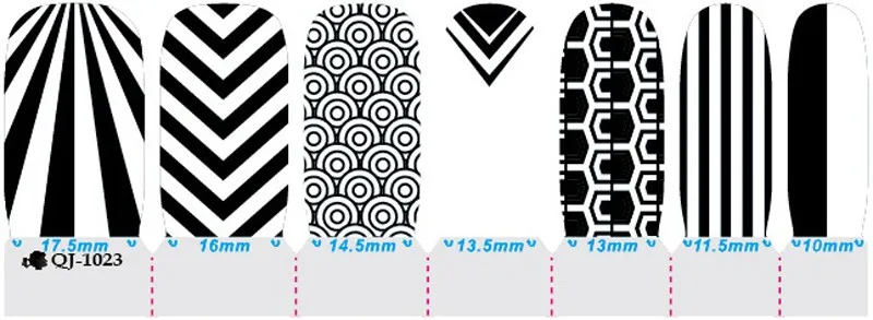 Новая мода полосы для ногтей лак для ногтей искусство наклейки патч Фольга DIY маникюр для красоты ногтей украшения инструменты черный и красный классический тип