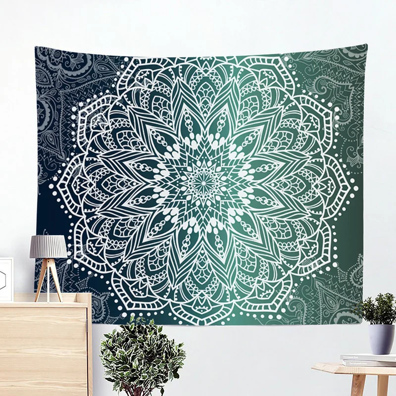 

Mandala Beach Blanket Elephant Tapestry Tropics Plant Carpet On The Wall Fabric Large Table Wall Image World Map Tapestries Wall