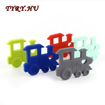 

Teether Silicone Train Baby Teething Toys Infant Chewable Pendant BPA Free Safe Beads For Baby Care 1Pcs Bracelets