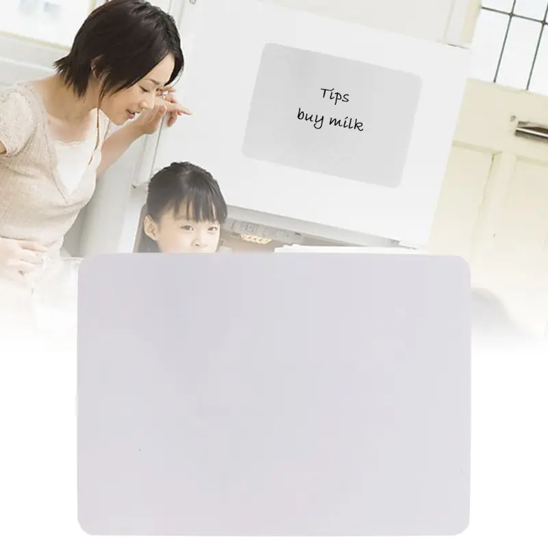 

A5 Magnetic Whiteboard Dry Erase Fridge Drawing Recording Message Board Refrigerator Memo Pad 210x150mm