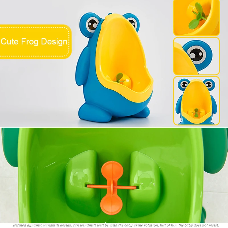 Baby Boy Potty Toilet Training Frog Children Stand Vertical Urinal Boy Pee Potty Infant Toddler Wall-Mounted Urinal for Children