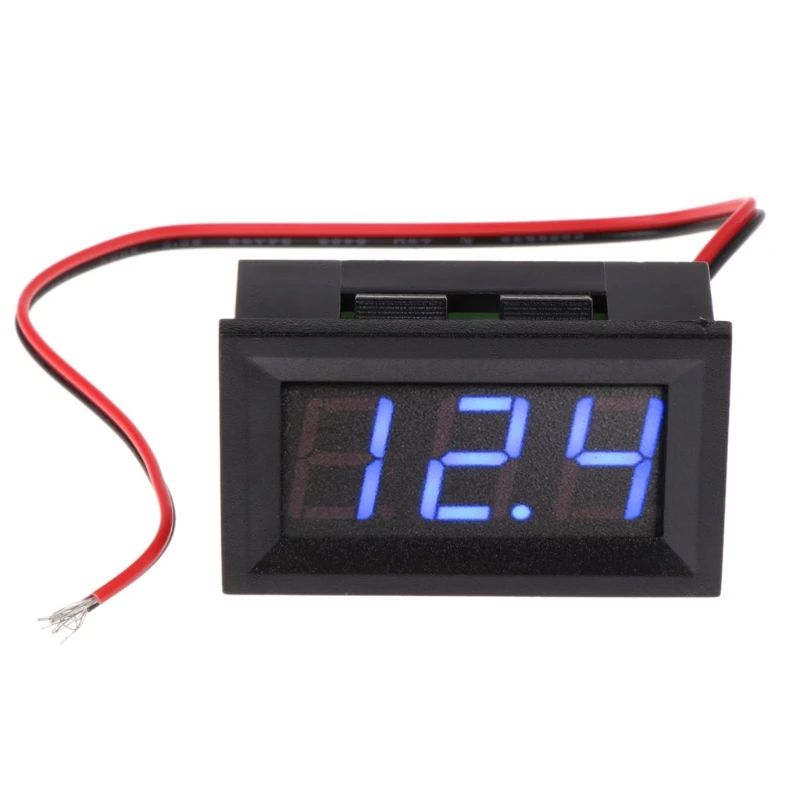 DC 4 5 V 30V Цифровой вольтметр 0 56 &quot3 цвета светодиодный 2 провода Напряжение Панель