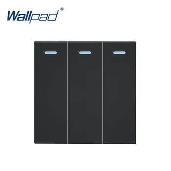 

Wallpad 3 Gangs 2 Way Push Button Switch Rocker Switch Function Key For Module only 55*55mm
