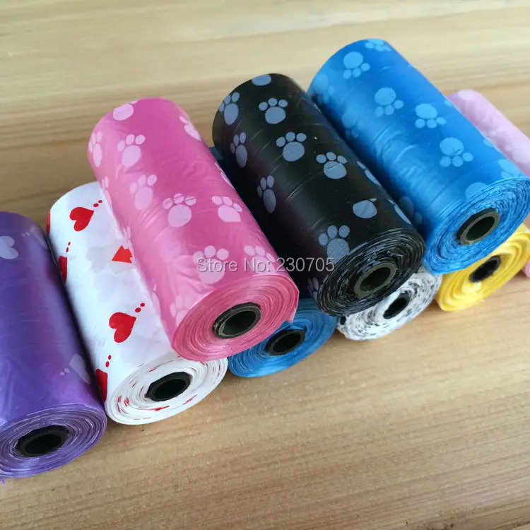 Бесплатная доставка 10 рулонов = 200 шт мешков (20 шт/рулон 22*31 см) биоразлагаемые для