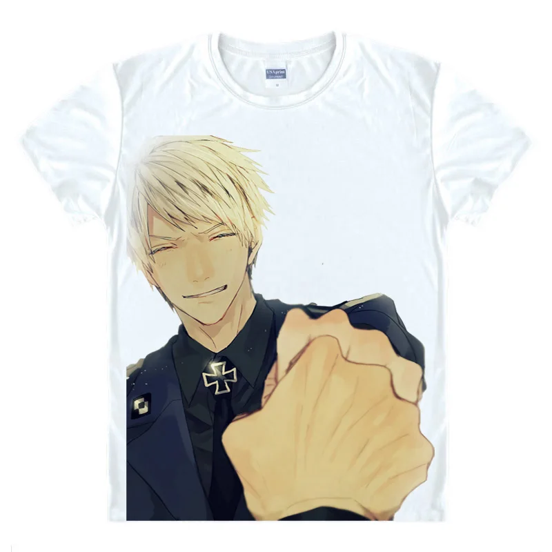 Coolprint футболка с изображением в стиле Аниме Хеталия и страны оси футболки Hetalia