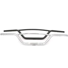 25 мм мотоцикл руль рули для самоката для Harley 883 XL1200 мотоцикл ремонт ручка бар мото двигателя классический Серебряные прутки Универсальный