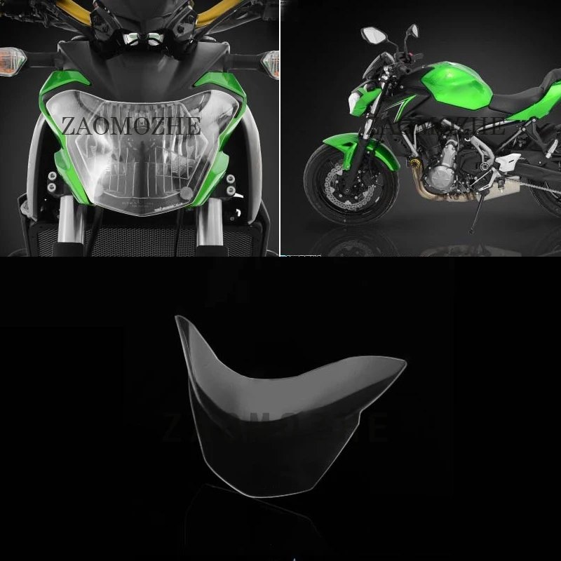 Motorcycle Headlight Lens Protector Screen For Kawasaki Z650 2017 2018in Covers & Ornamental