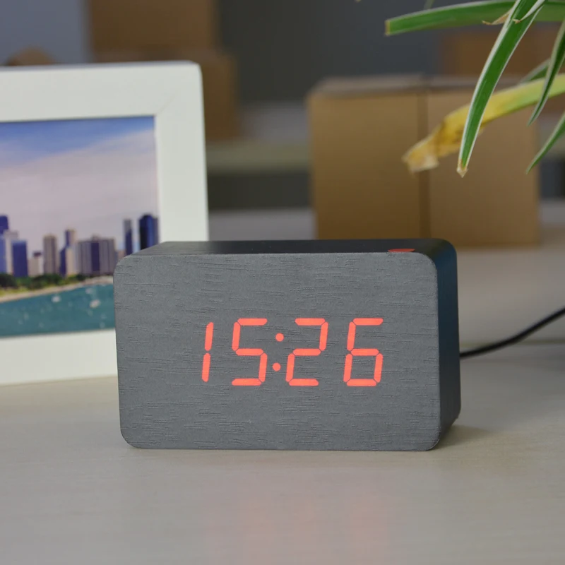 Цифровые часы FiBiSonic дизайнерские светодиодные цифровые с термометром